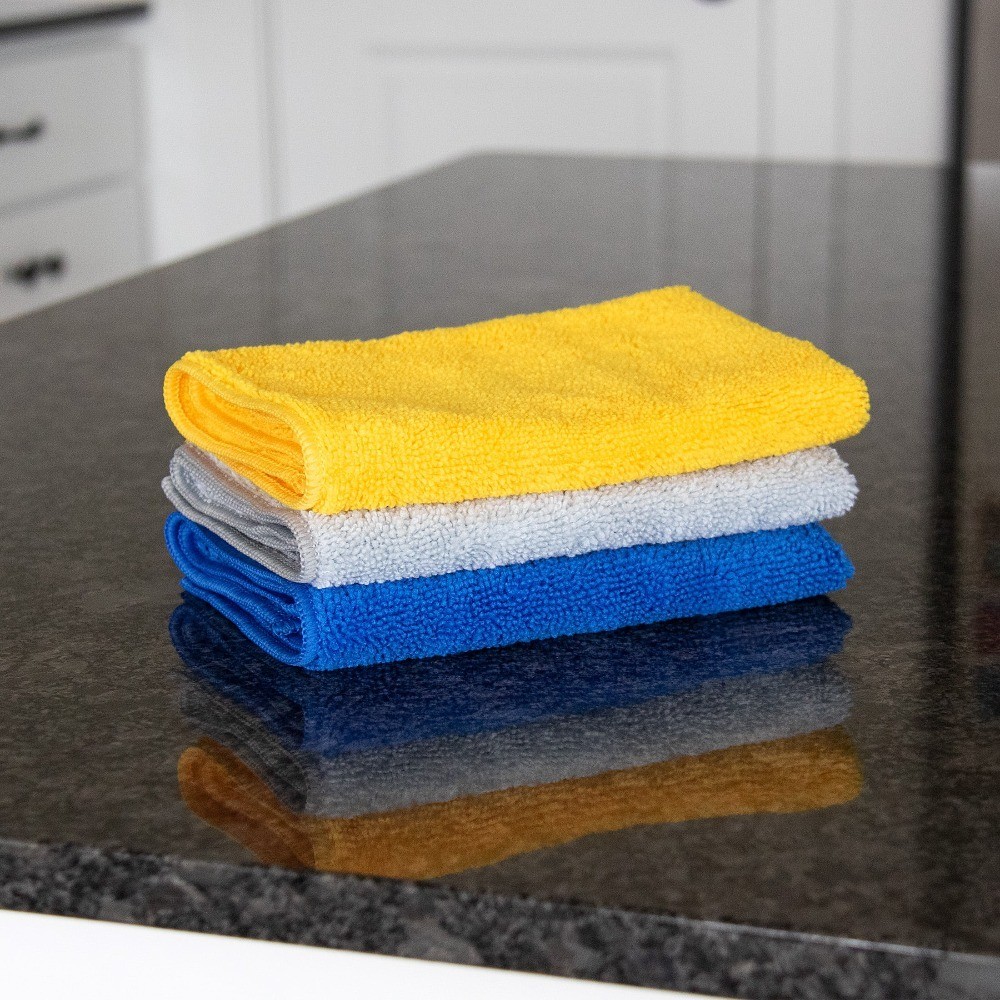 Microfiber Cleaning Towels, 24 Count Multicolor