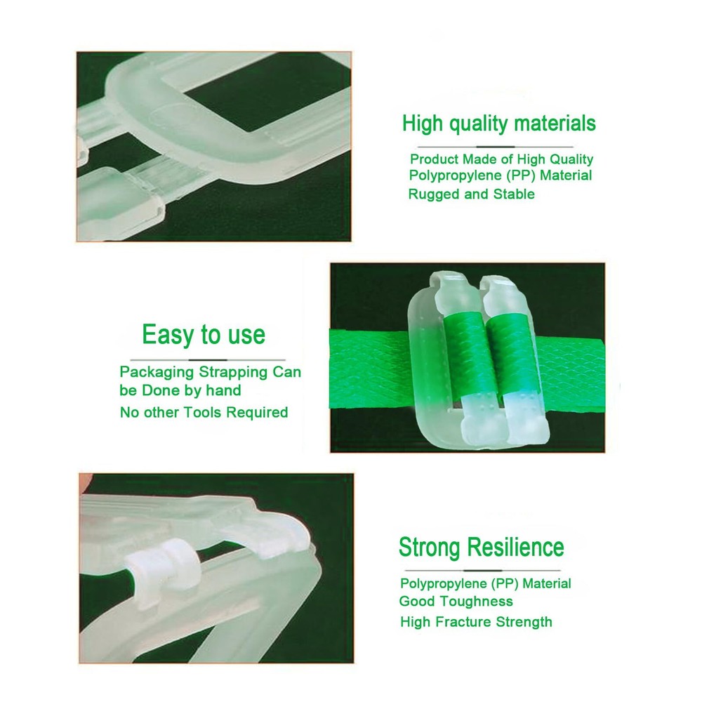 Banding Strapping Kit Plastic Strapping Packaging Strapping Tool Kit Box Pack...