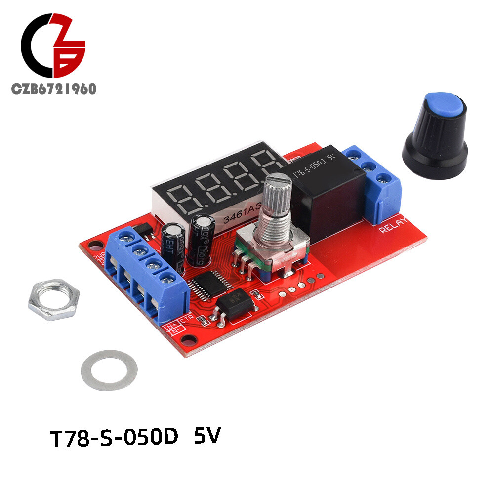 DC5V/12V/24V 10A Time Delay Relay Module 32 Modes Trigger Timer Control Switch