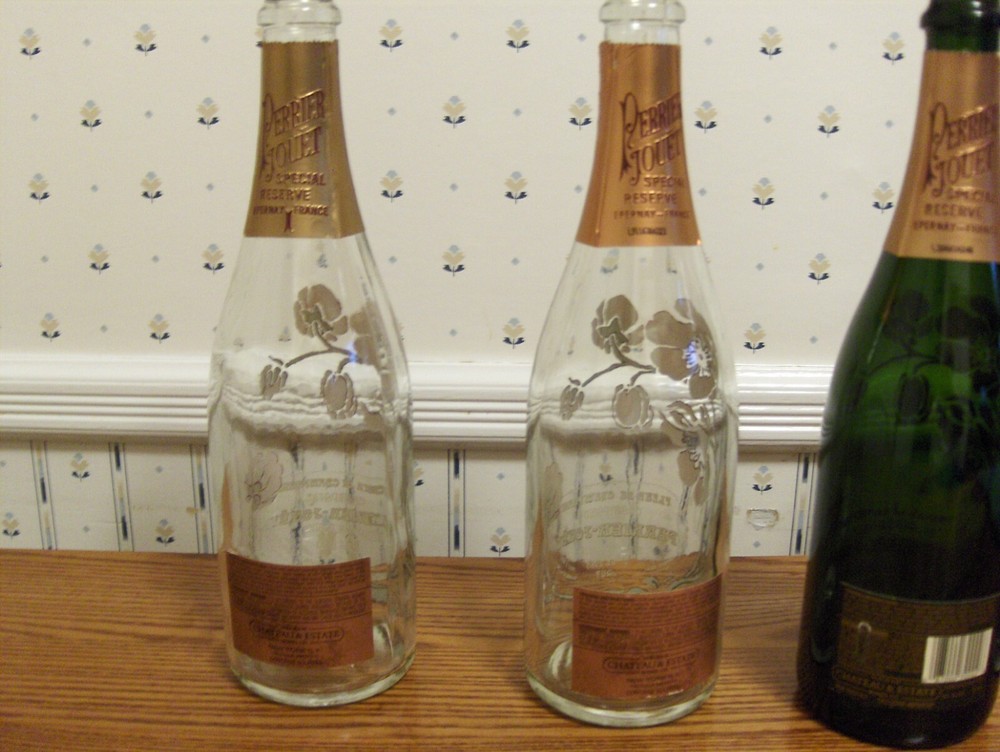 PERRIER JOUET CHAMPAGNE BOTTLES