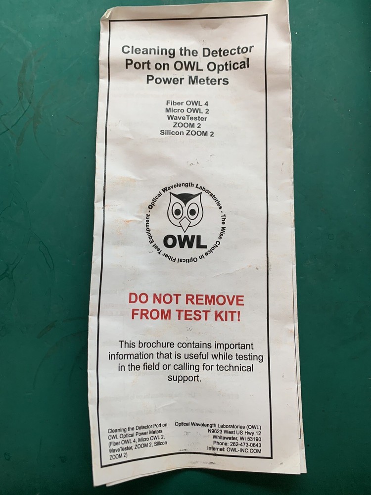 OWL WaveTester PowerMeter / Model# WT-1 / OWL