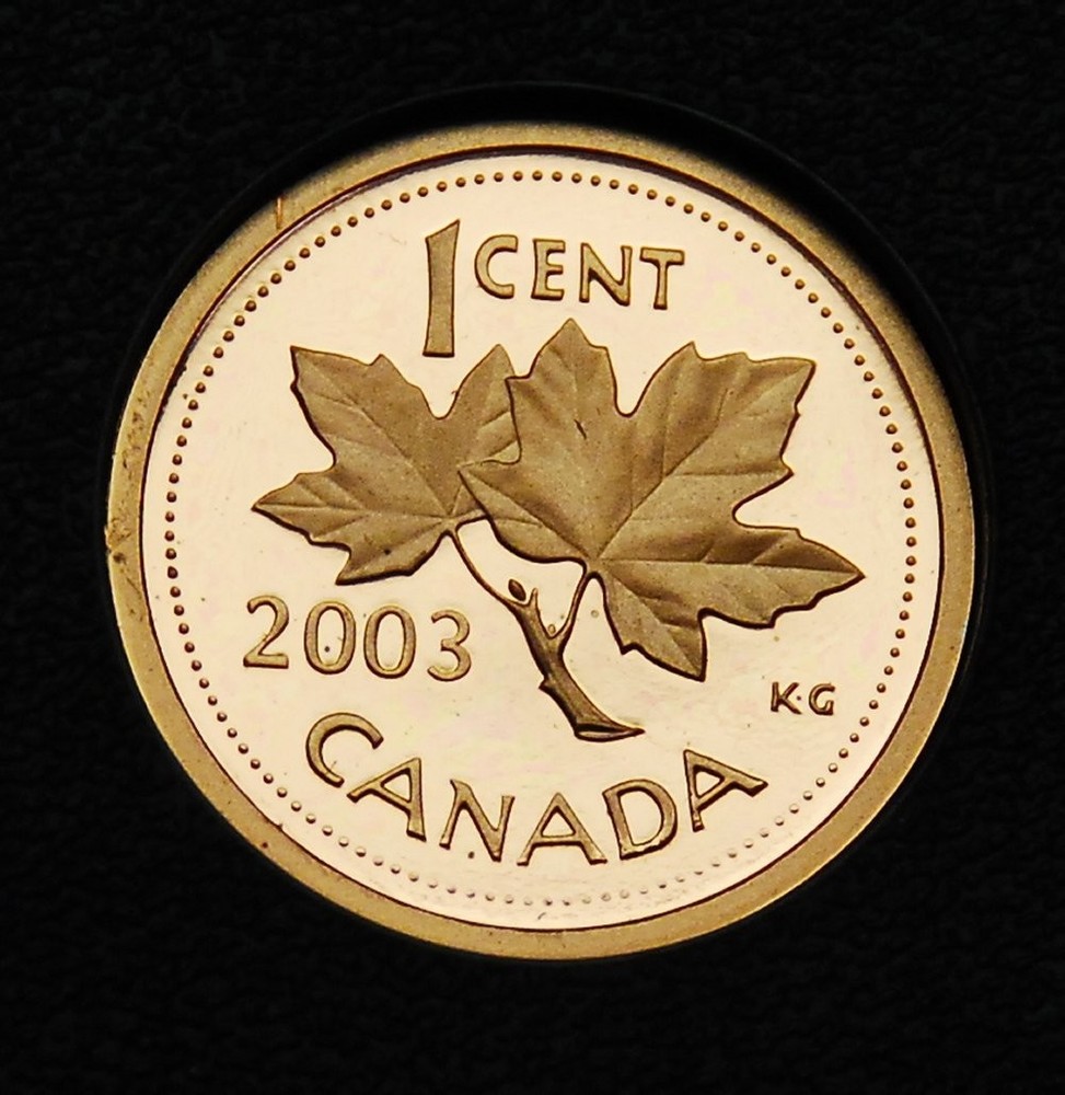 2003 1¢ proof coin from the proof set - flawless