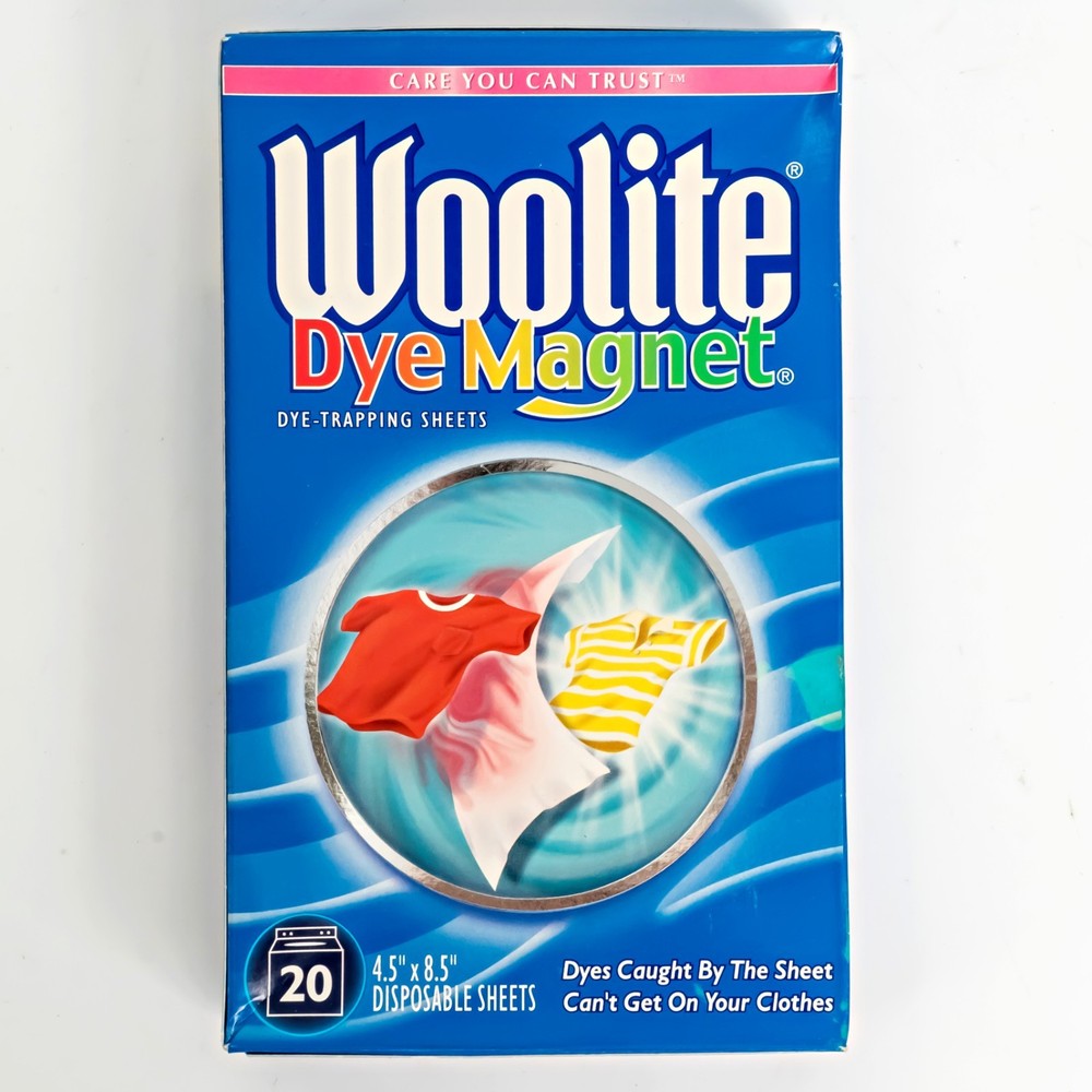 Woolite Dye Magnet Dye-Trapping Disposable Sheets 20 Count New