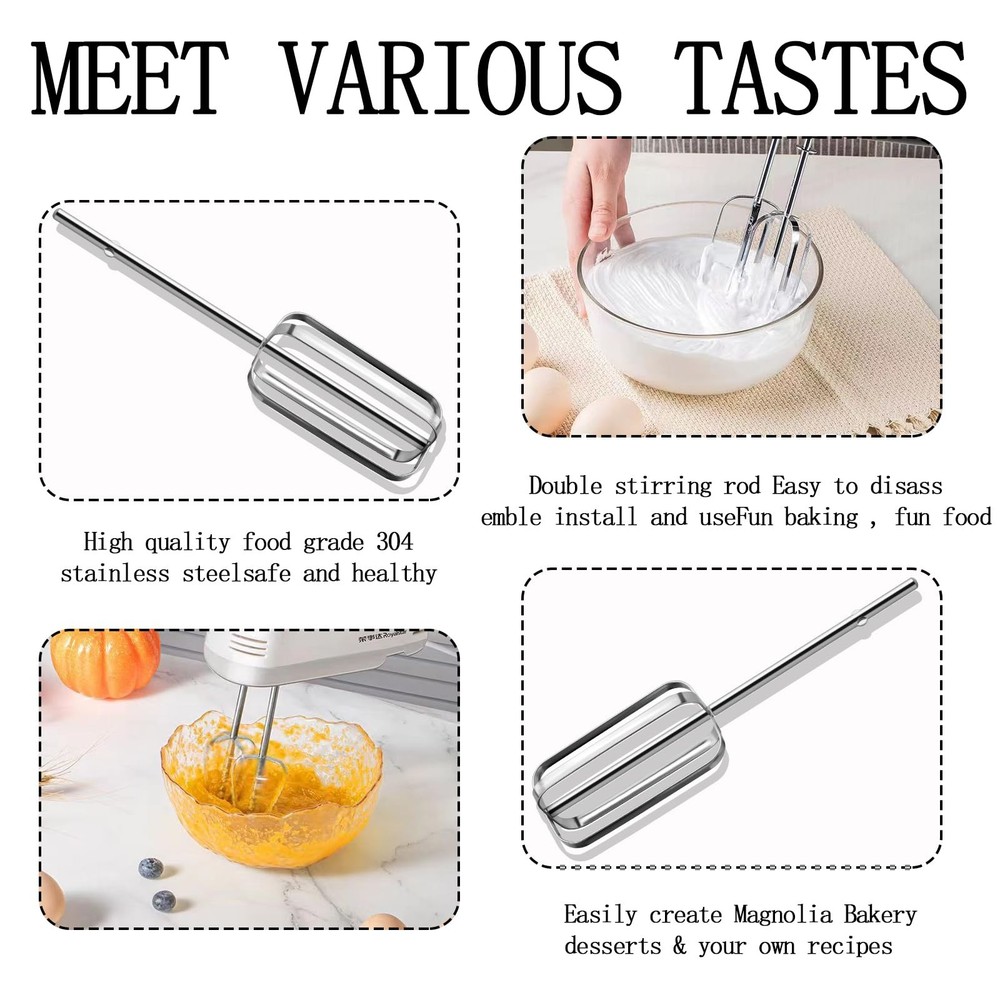 2 Pcs Hand Mixer Attachments Beaters, as shown, KitchenAid Silver