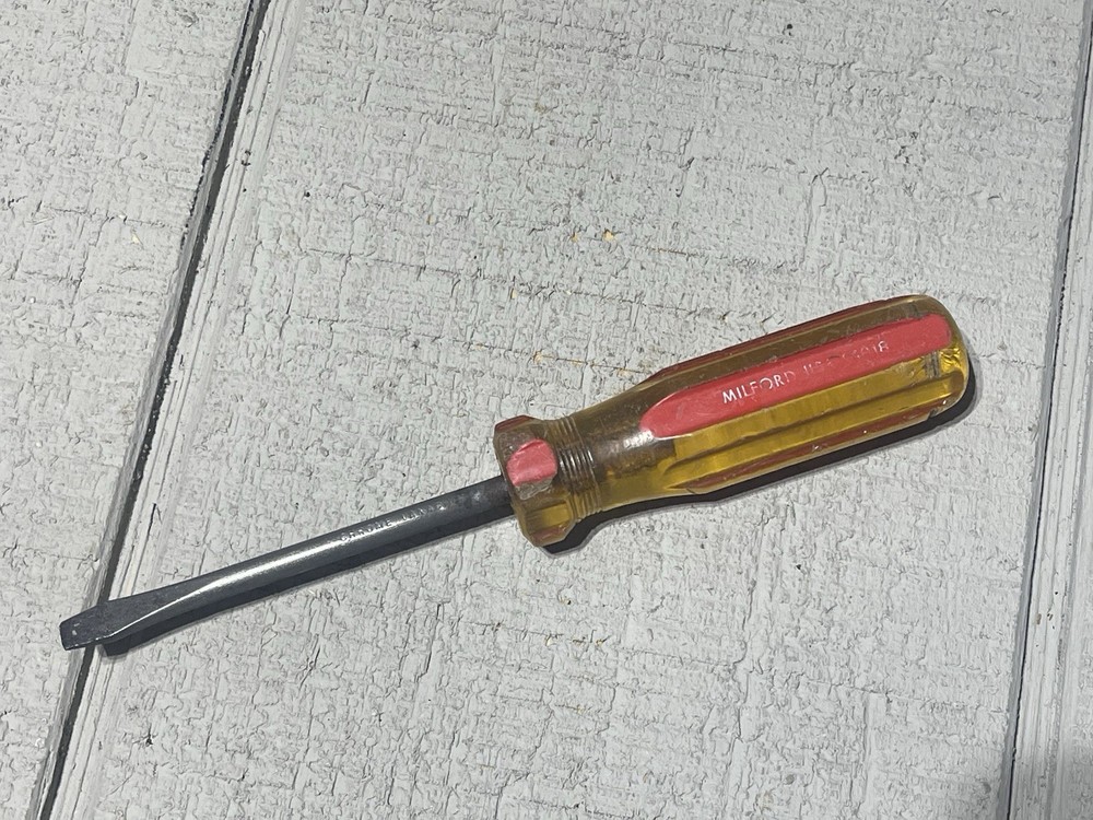Milford USA Flat Head Slotted Tip Screwdriver