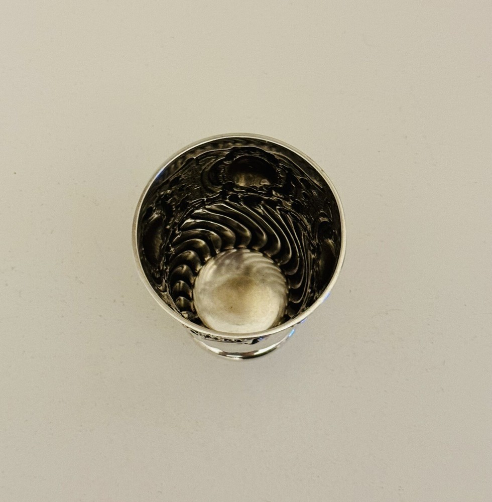 Antique Decorative German .800 Grade Silver Beaker, Circa 1900
