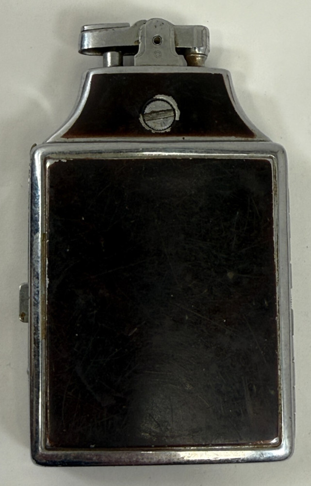 1940s RONSON Mastercase Art Deco Vintage Enamel Cigarette Case & Lighter