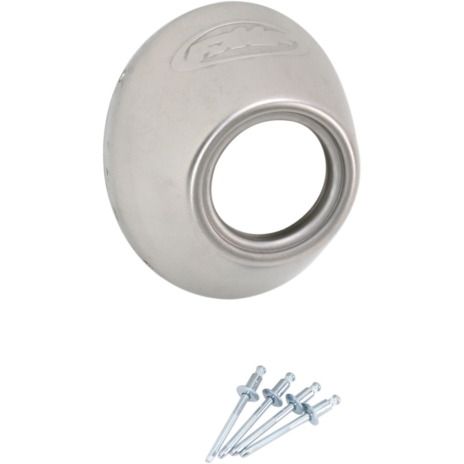 FMF Racing End Cap - Stainless Steel - Slash Cut - Powercore 4/Q4 040635