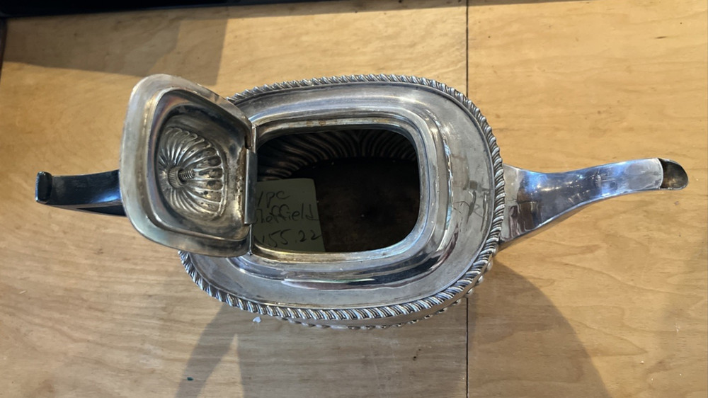 4 Pc 19th C. Sheffield Silver Plate Tea And Coffee Set