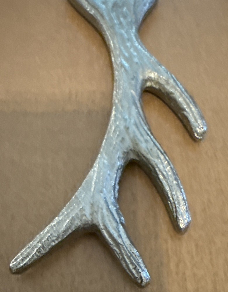 Silver-Toned Antler Bottle Opener 6 1/4"