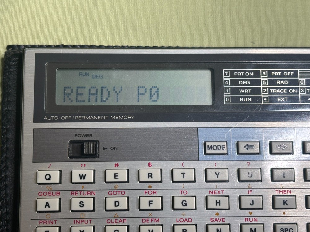 Tandy Radio Shack PC-4 Pocket Computer w/ Cassette Interface