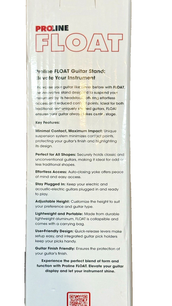 FLOAT PREMIUM GUITAR STAND WITH AUTO-CLOSING YOKE