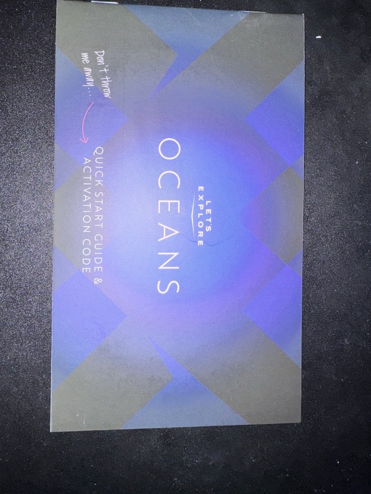 Let's Explore Oceans Immersive Mega Pack Holographic Cube HC Book VR/AR Goggles