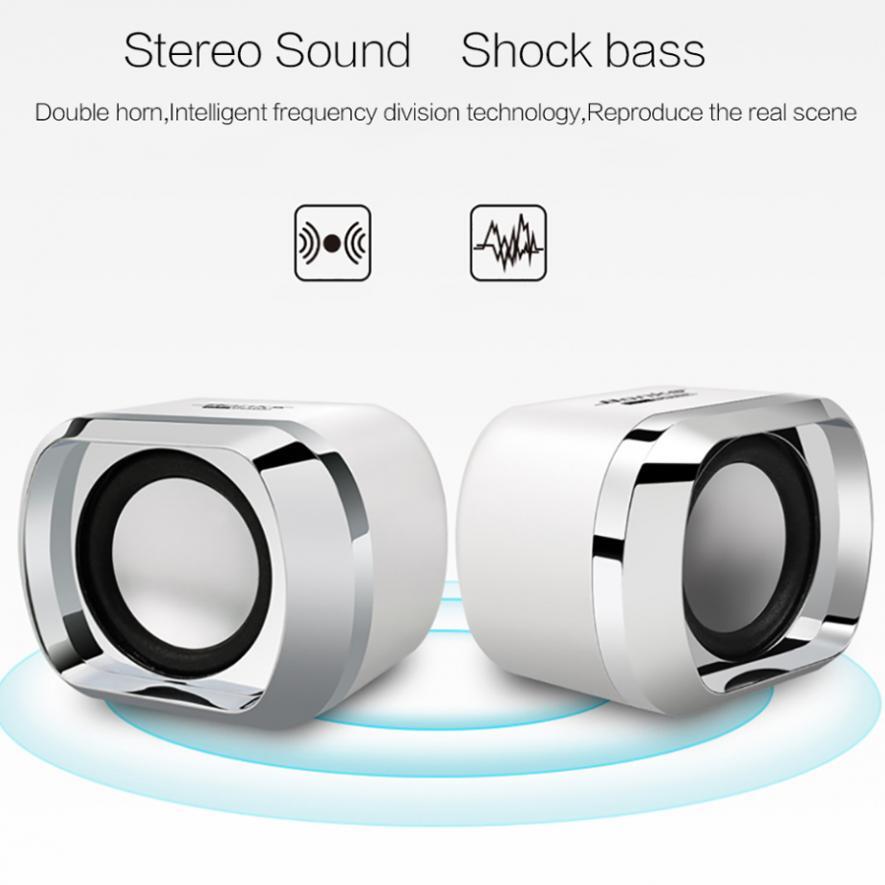 USB Computer Speaker 3.5mm Plug for Laptop Desktop MP3 Phone PC External Speaker