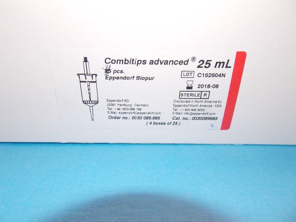 EPPENDORF 0030089685 COMBITIPS ADVANCED 25 ML STERILE QTY 31