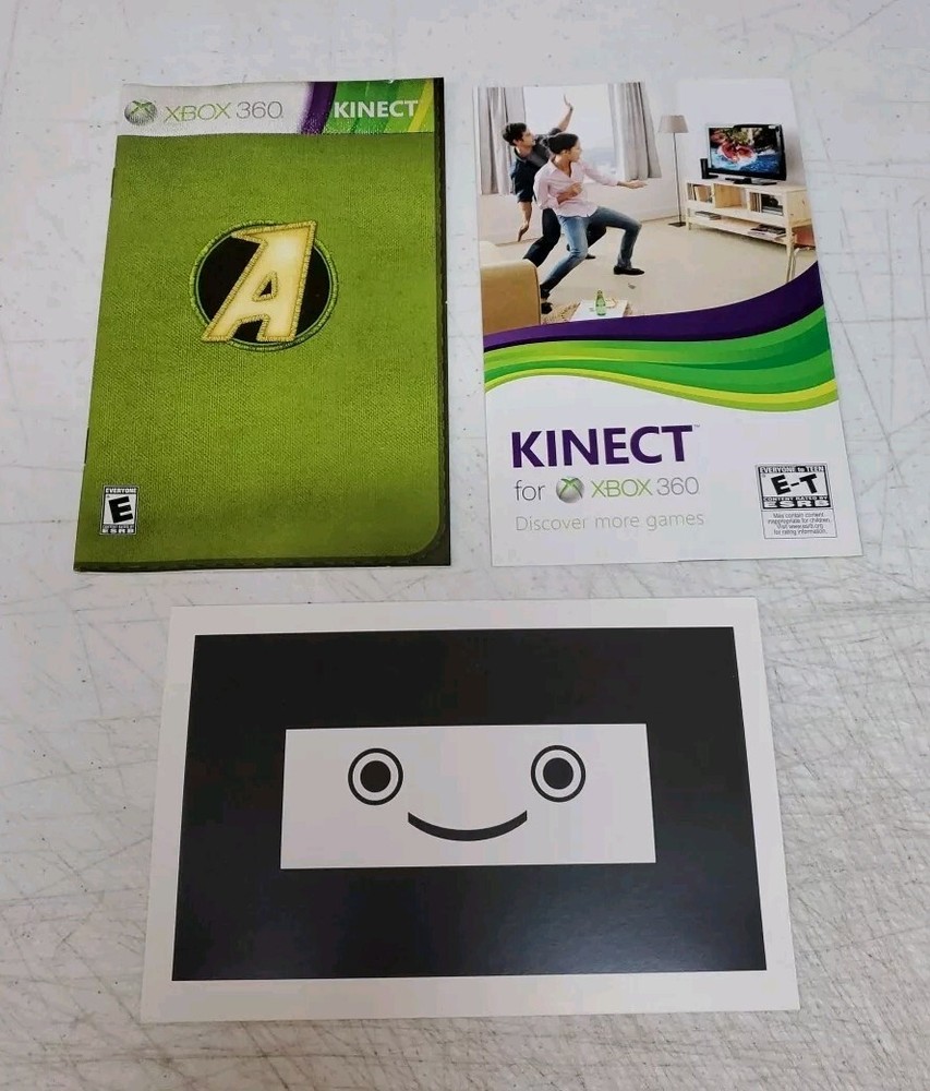 Microsoft Xbox 360 Kinect Sensor in Box w/Kinect Adventures - Tested *READ*