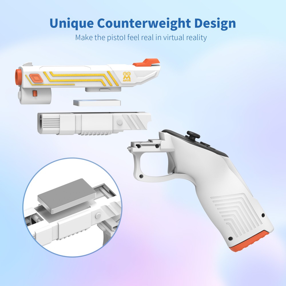 2pcs For Quest 3/3S Handle Pistol VR Gun Game Handle Simulation Bracket