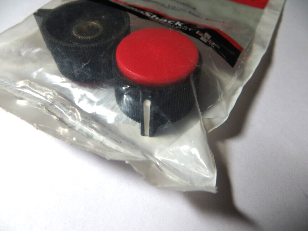 1" Control Knobs, Red Insert with Pointer. Part # 274-433, NIB