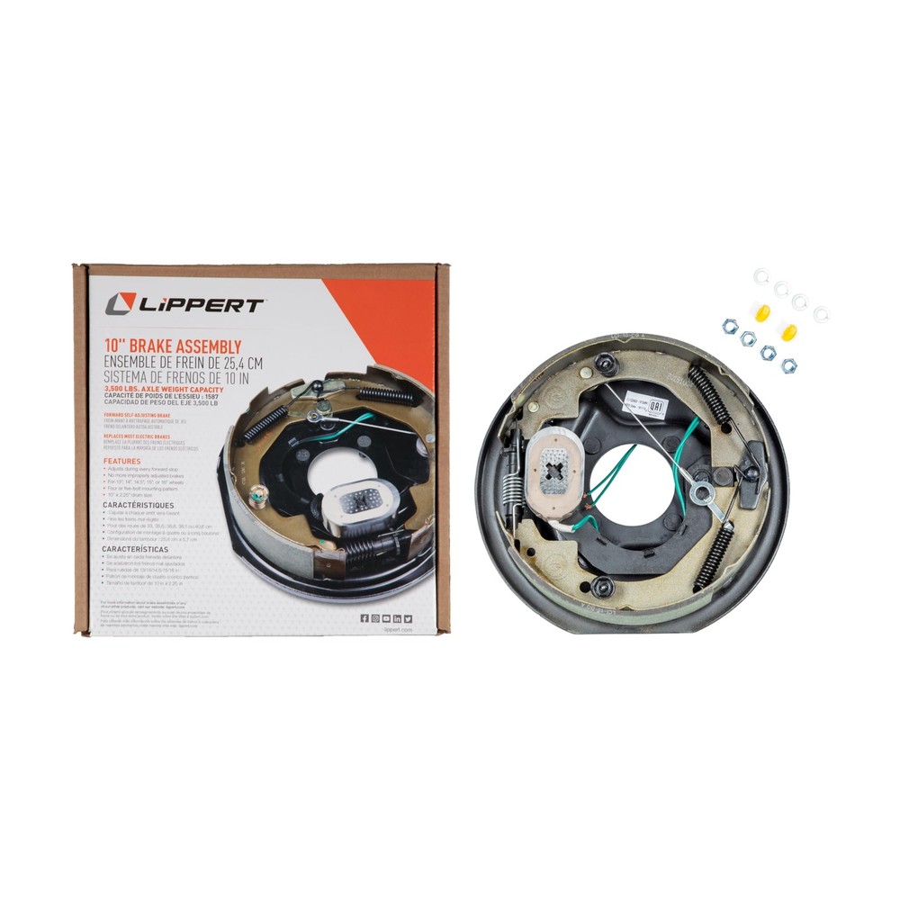 Lippert Forward Self-Adjusting Replacement , 10" x 2.5", 3,500 lbs. - 296649