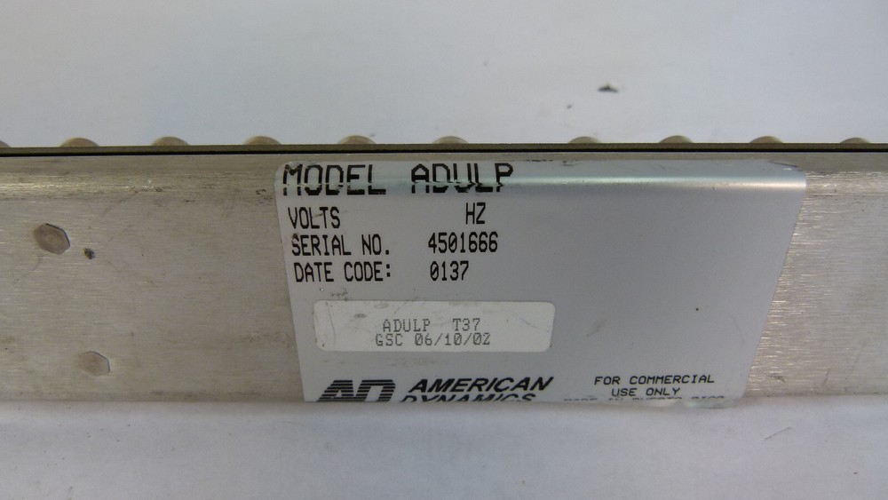 AD American Dynamics ADULP T37 Universal Loop Panel