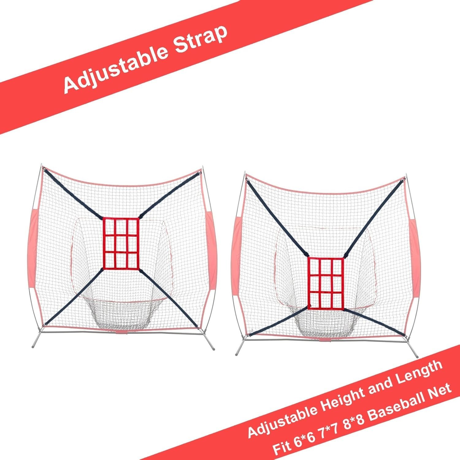 Strike Zone Target for Baseball Softball net, Throwing Pitching Hitting Batti...
