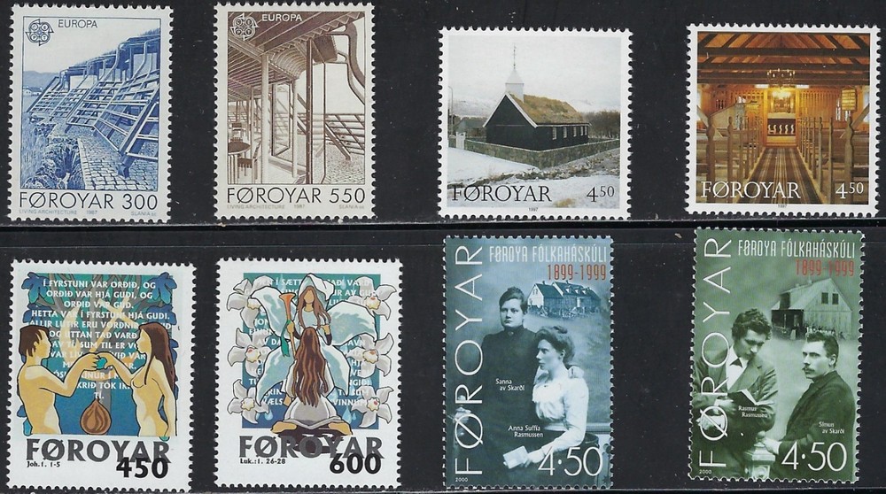 4 MNH  Sets from Faroe Islands    cv $10.60 .................34Y ........C-727