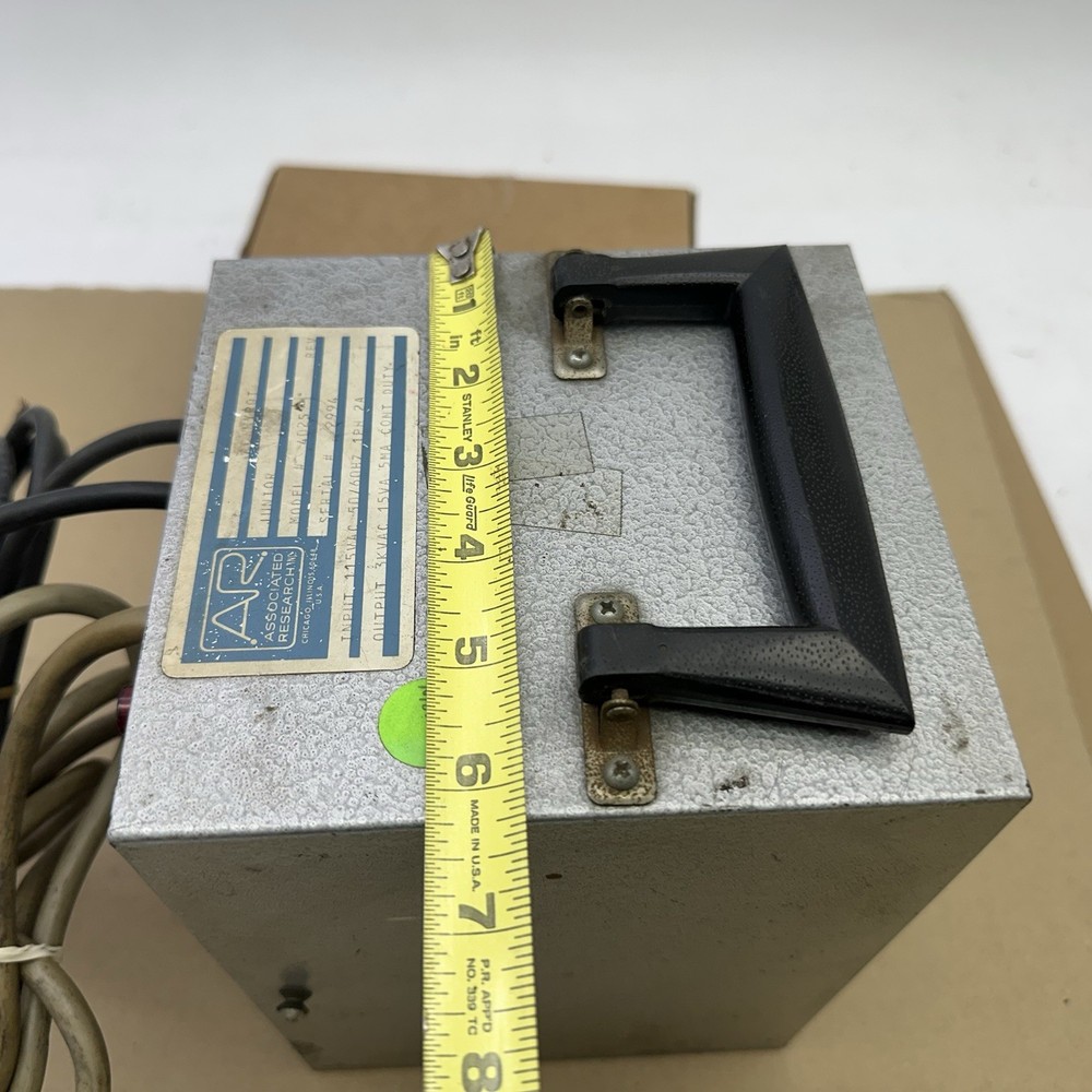 Associated Research 3KV AC 5MA Hypot Volt Meter Voltmeter 4025 Untested