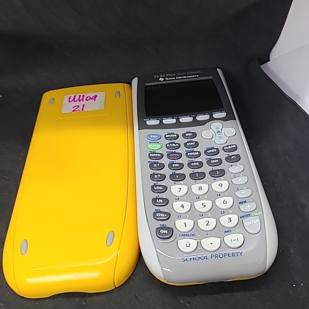 TI-84 Plus Silver Edition Graphing Calculator-With Covers -Tested & Working #108