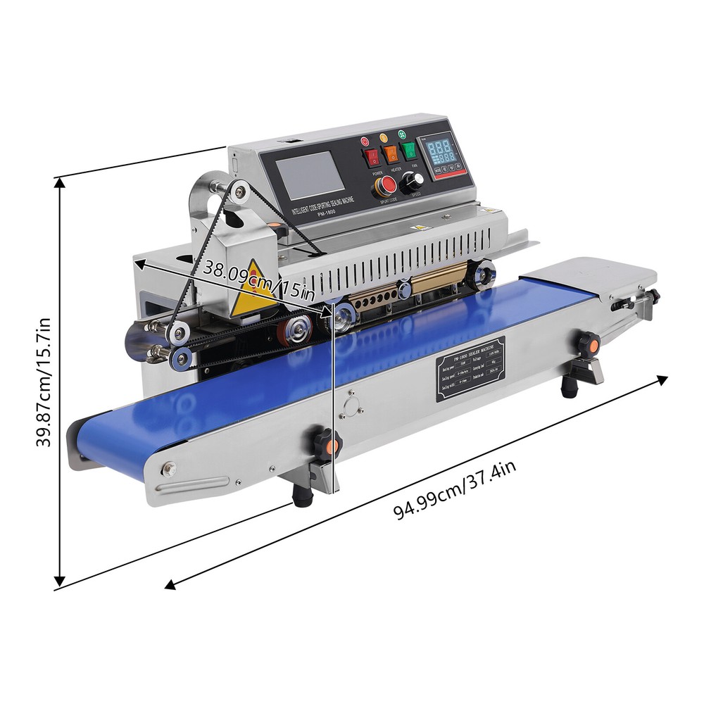 Automatic Continuous Sealing Machine with Inkjet Printing Packaging Band Sealer