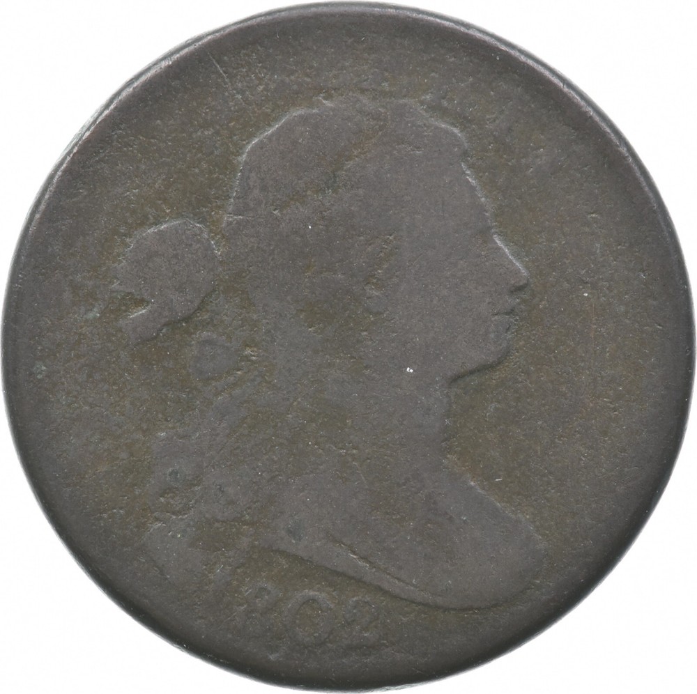 1802 Draped Bust Large Cent Stemless *4780