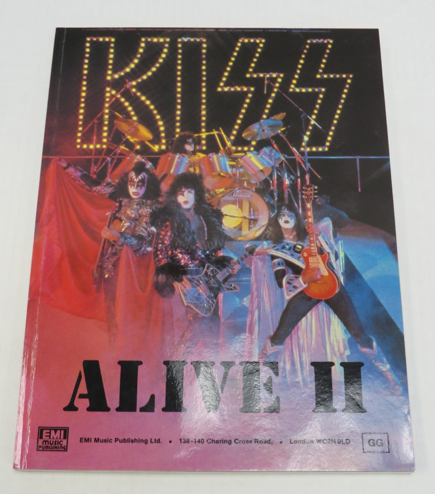 KISS ALIVE II UK SONGBOOK AUCOIN 1980