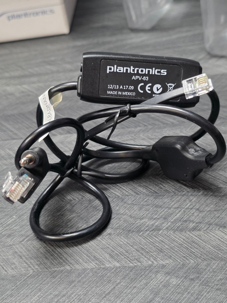 PLANTRONICS CS540 Wireless DECT Headset Black With APV-63 EHS Adapter Open Box