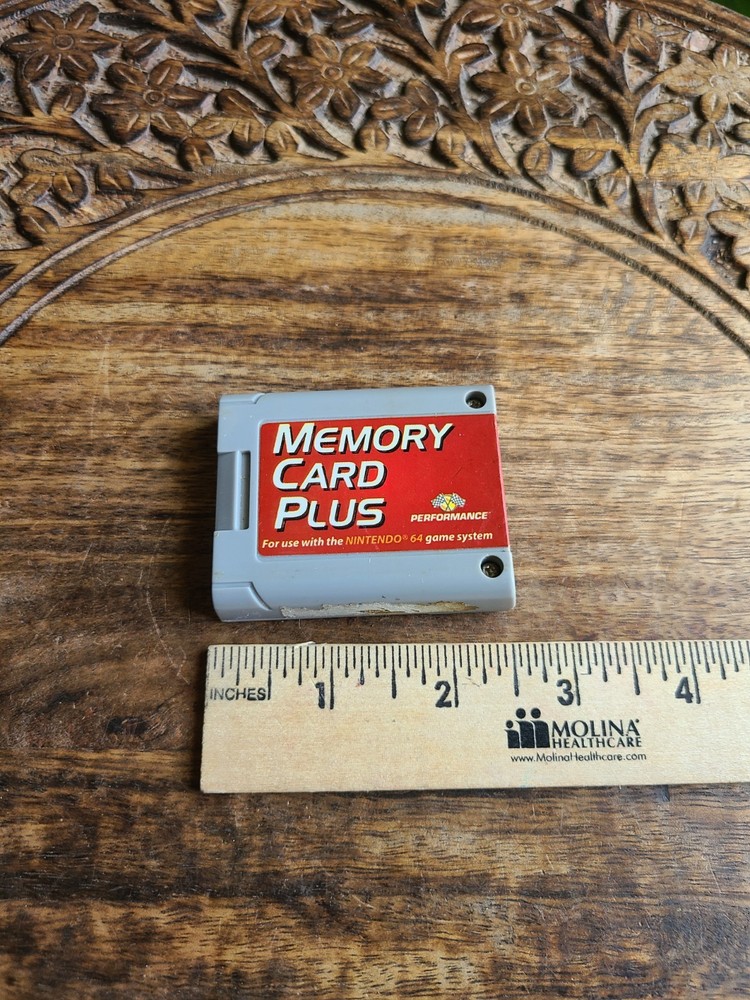 N64 Memory Card Plus Performance P-375AE 4 Bank Controller Pak Untested