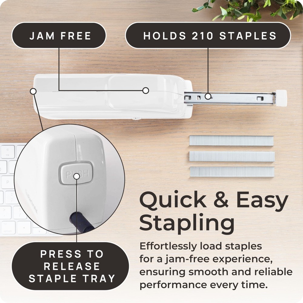 Portable Automatic Electric Stapler Pro - 30 Sheet Capacity,
