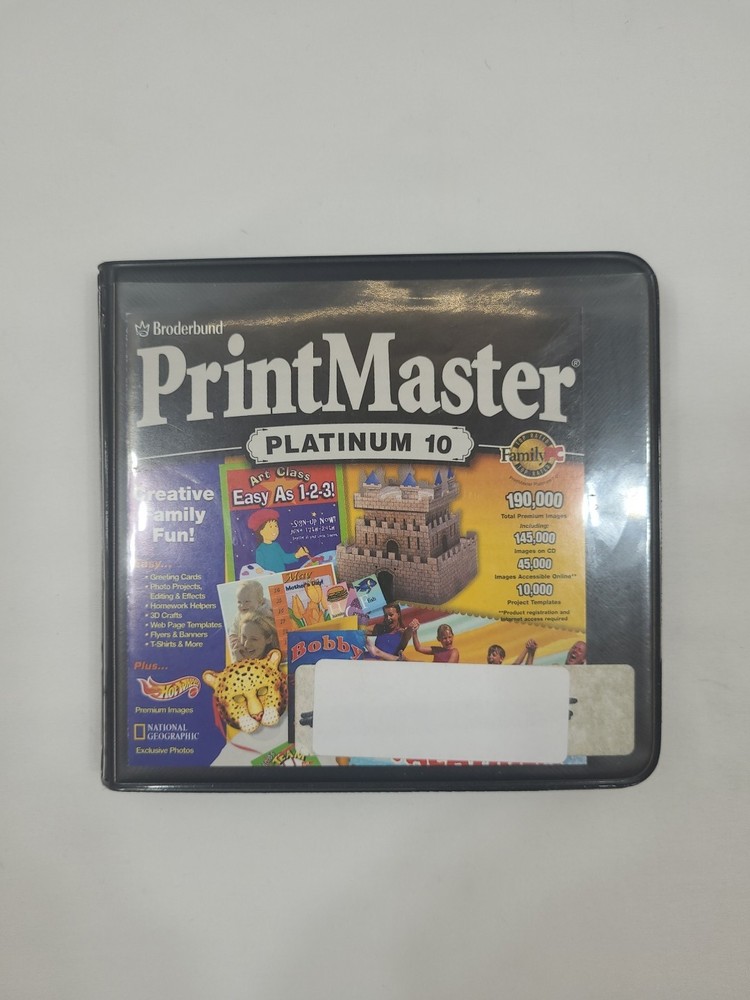 PrintMaster Platinum 10 1997-9 CD’s Complete & Tested.