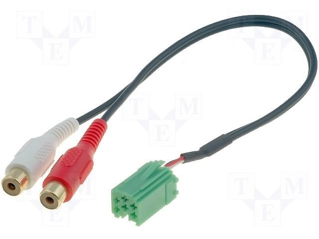 AUX-IN INPUT ADAPTER INTERFACE LEAD CD RADIO CABLE MP3 GOLD PHONO FITS RENAULT