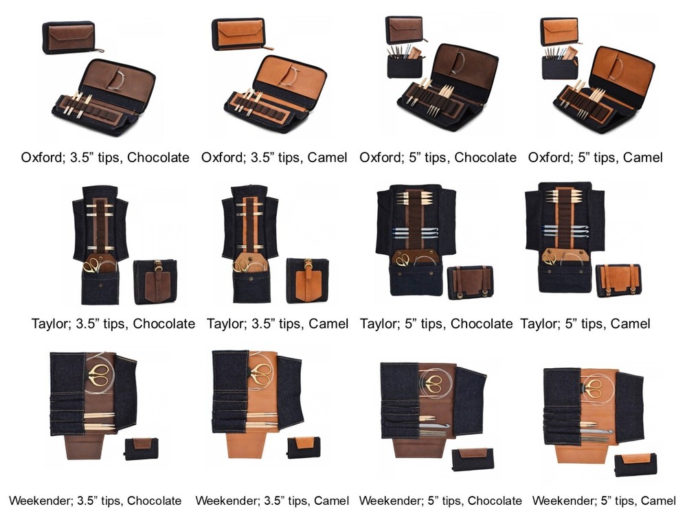 Lykke Needle Cases; Tayler Case; Empty, for Interchangeable Needles and More