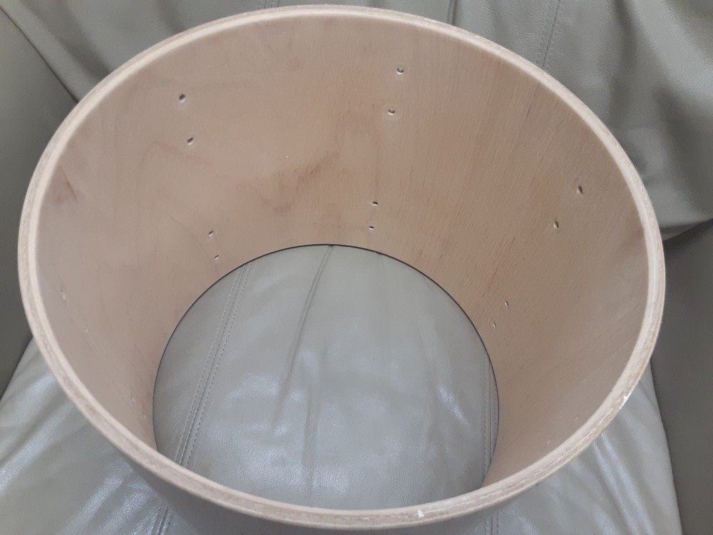 4 Drum Set Raw Shells 22" 16" 13" 12" NICE INSIDE WOOD GRAIN Bare Drums Shells