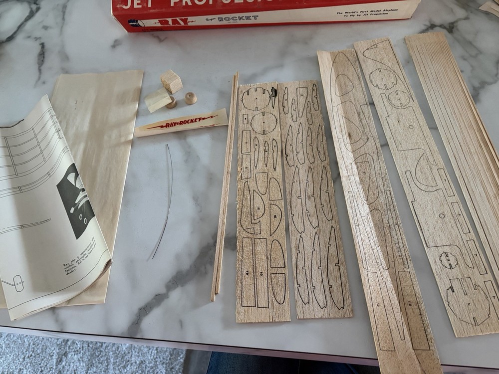 Ray Jet Propulsion Super Rocket JP-2 Model Kit 1950