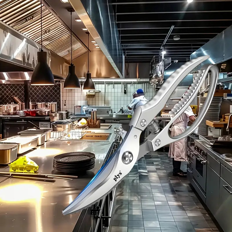 A Kitchen Scissors Shears Multi-Purpose Stainless Steel Ultra Sharp Chicken Bone