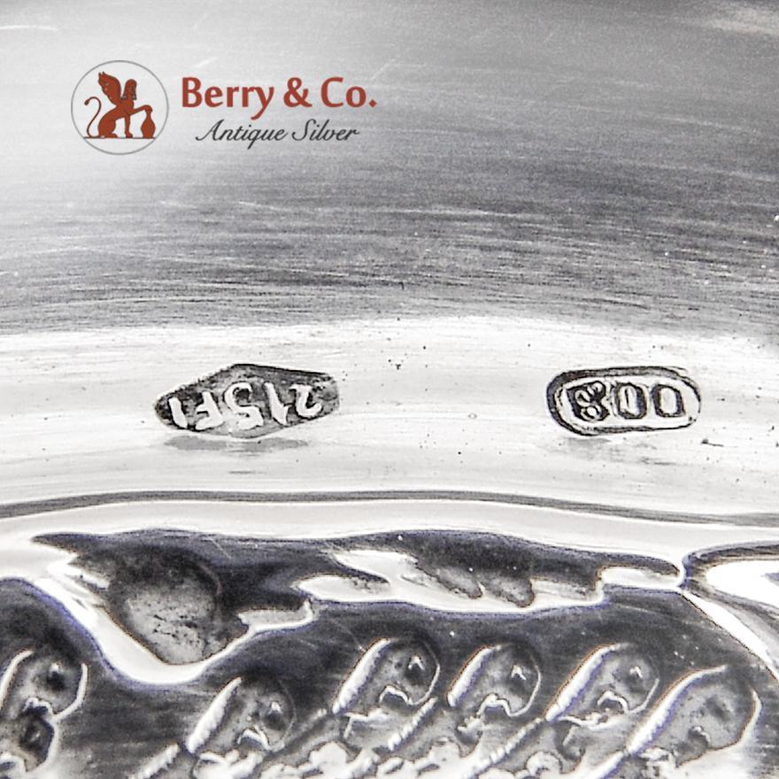 Figural Fish Serving Dish 800 Silver Florence 1950