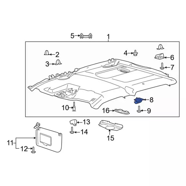 Genuine Ford Coat Hook FL3Z-9929024-AB
