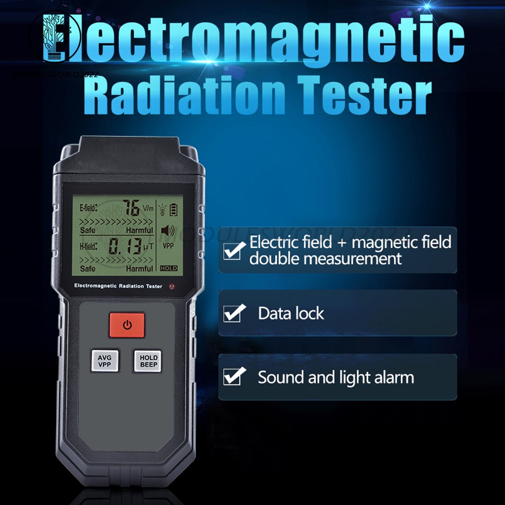 ET825 Electromagnetic Field Radiation Detector Tester EMF Meter Dosimeter Meter