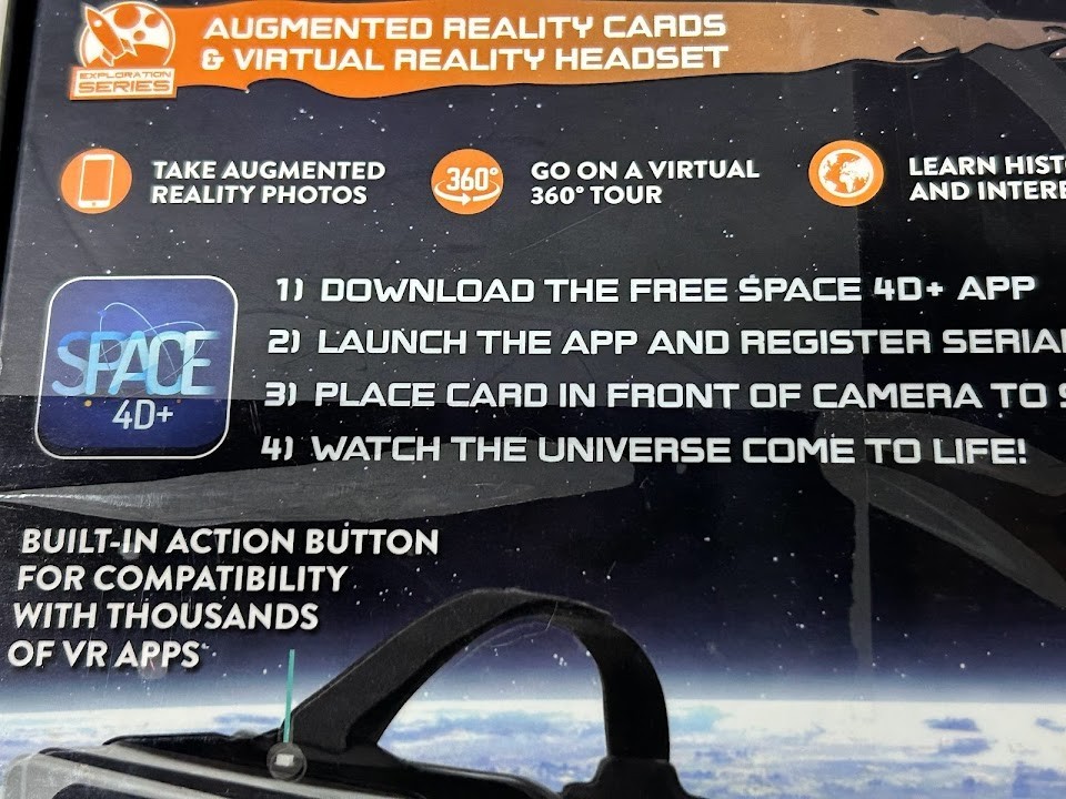 STEM 4D+ Space Exploration Augmented Reality Cards & Virtual Reality Headset