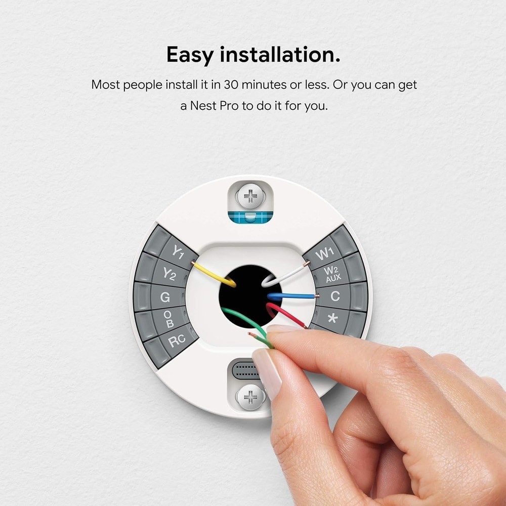 Google Nest Learning Thermostat 3rd Gen Used Good Condition (White)