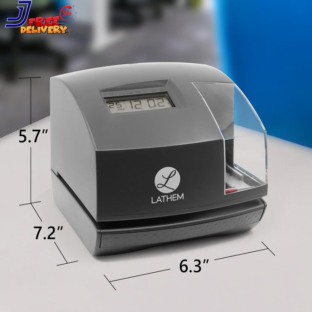 Lathem 1600e Time Clock Punch Machine & Document Stamp Time Keeping System with