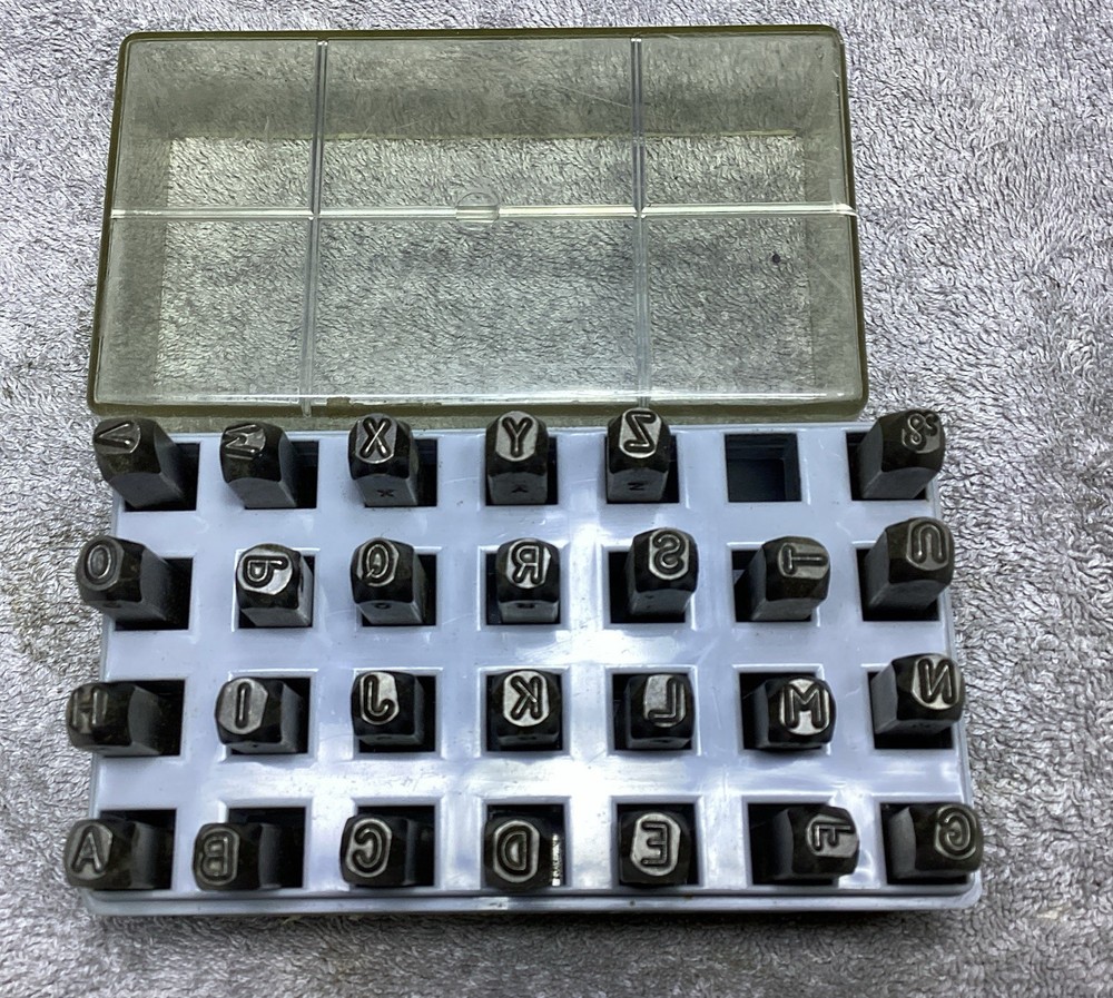 HANSON 3/16” LETTER PUNCH SET