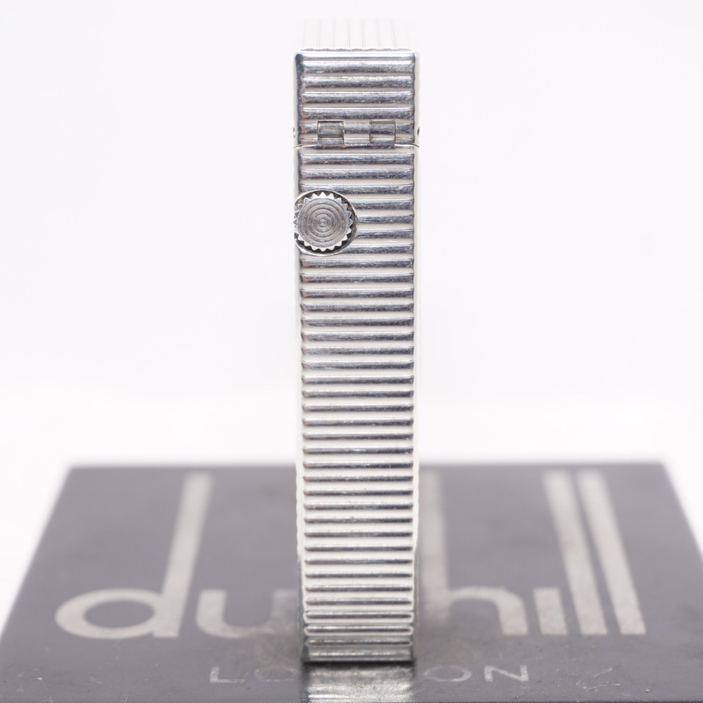 Dunhill Lighter Silver Horizontal stripe