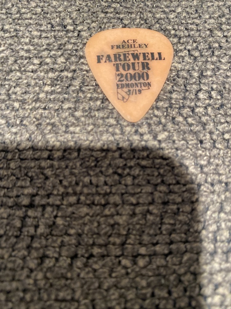 KISS Farewell Tour 2000 Ace Frehley Edmonton Canada Guitar Pic Pick