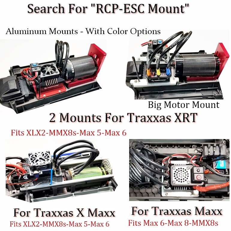 RCP Hobbywing Max 4 ESC Mount For Losi DBXL-E